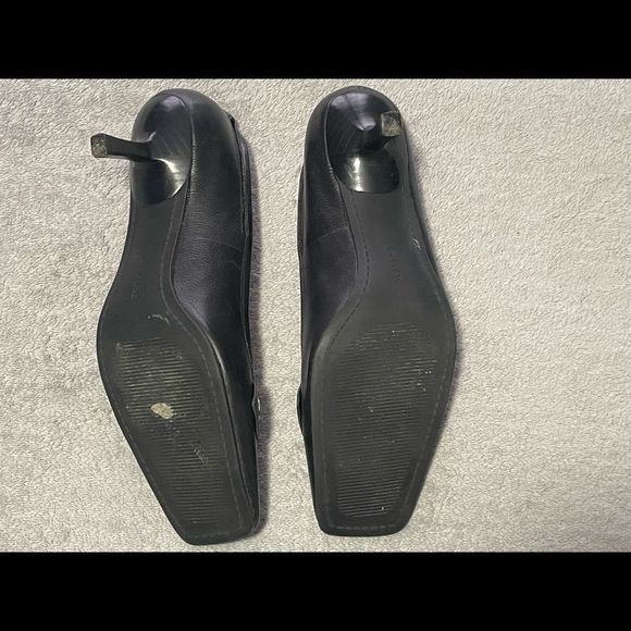 ENZO Angiolini flexo black leather heels size 8.5 M super cute details - Picture 8 of 8